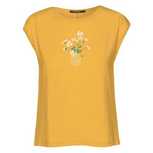 T-Shirt Femme Bambou/Coton Bio Flower Pot Morning Sun