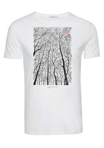 T-Shirt Homme 100% Coton Bio Forest Peep White