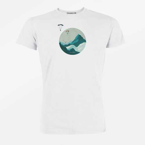T-Shirt Homme en Coton Bio Sky Diver White