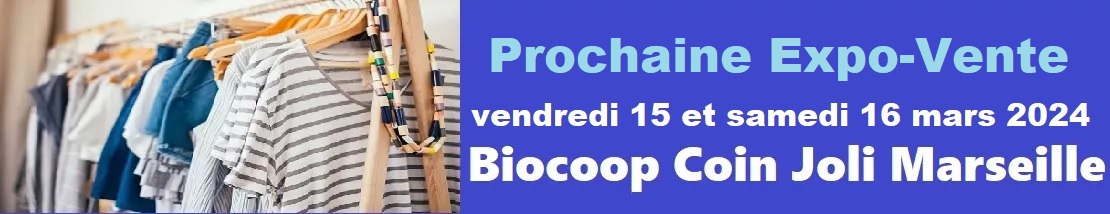 Expo-Vente à la Biocoop Coin Joli Marseille